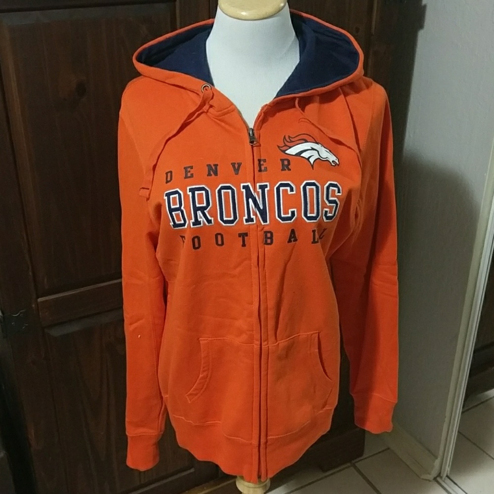 Denver Broncos Full Zip Hoodie